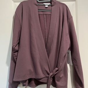 Athleta Retroterry Wrap Sweater